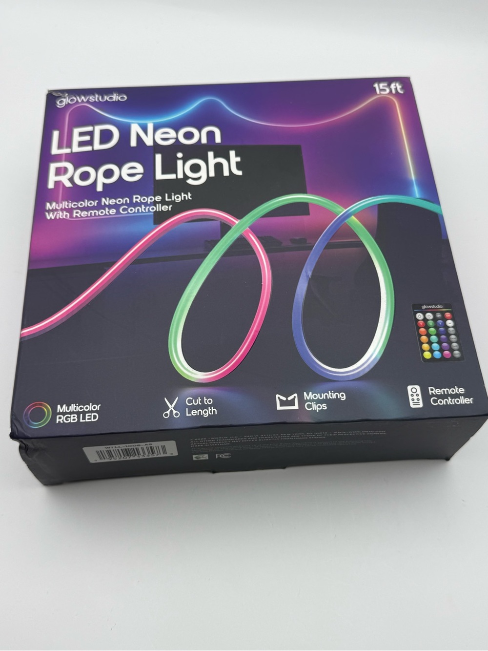 Glowstudio LED Neon Rope Light - Multicolor RGB